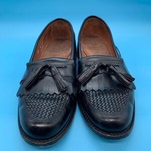 Allen Edmonds Cody Mens Size 11 B Black Leather Tassel Loafers Dress Shoes 1809